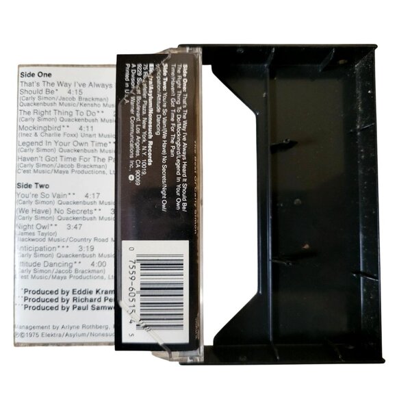 Carly Simon - The Best Of Carly Simon - 1975 Rock Cassette Tape You're So Vain - Picture 6 of 6